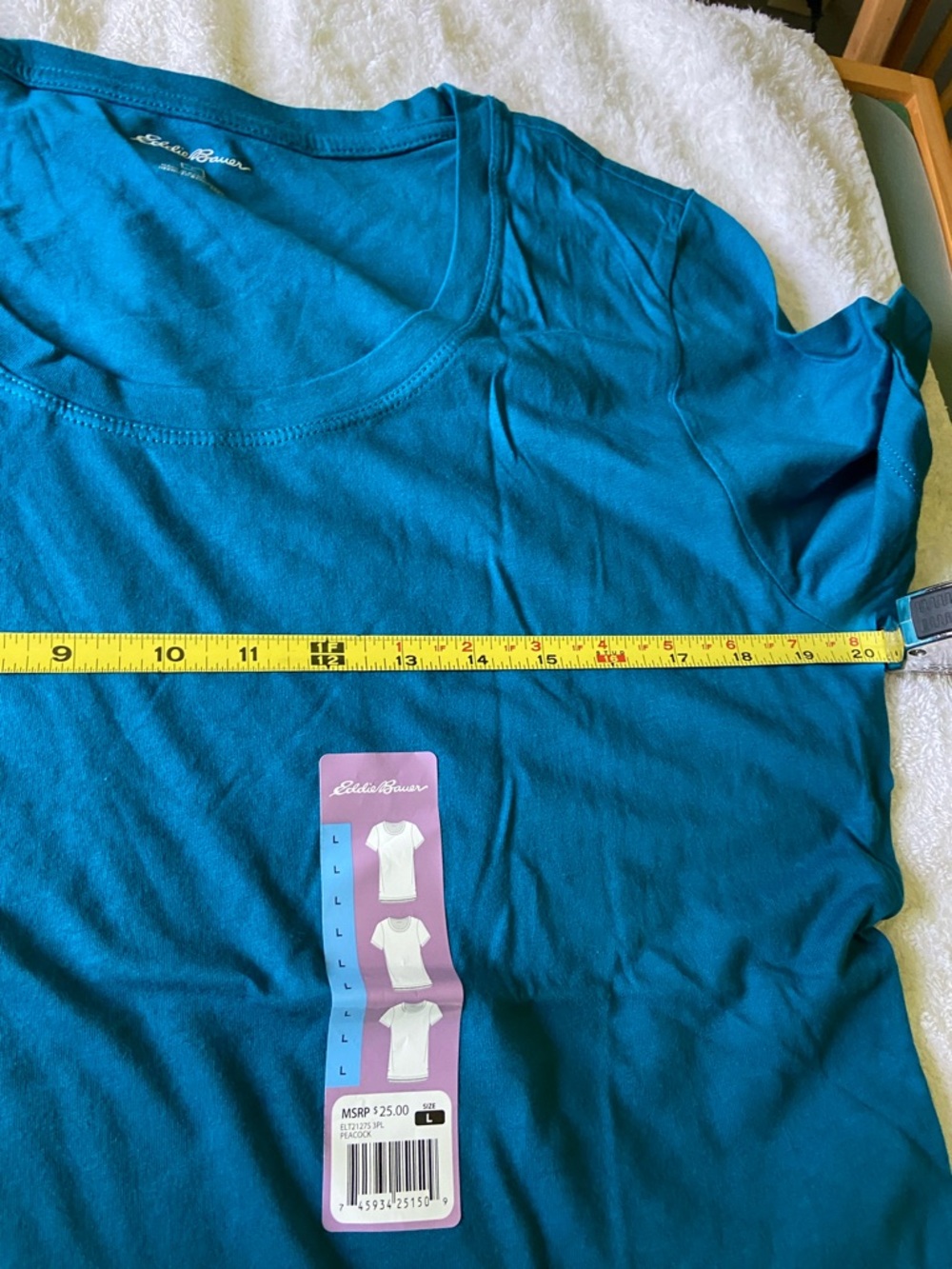 Eddie Bauer Teal/Turquoise Short Sleeve Tee